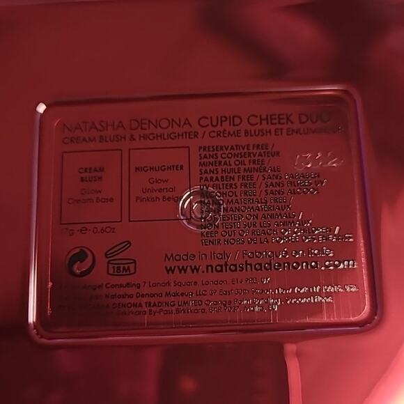Natasha Denona Cupid Cheek Duo - Cream Blush & Highlighter - New in box - Picture 4 of 6